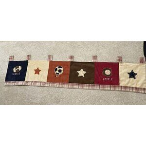 Sports Nursery Valance + Wall Hangings Baby My Little MVP Baseball Football
